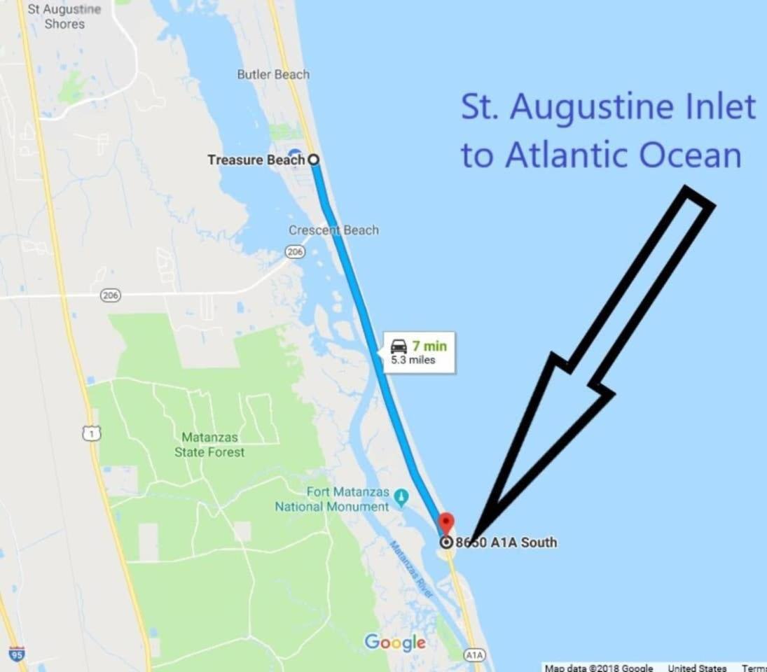 Canal Home Dock Walk To Beach Kayaks Sup Fishing St. Augustine Ngoại thất bức ảnh